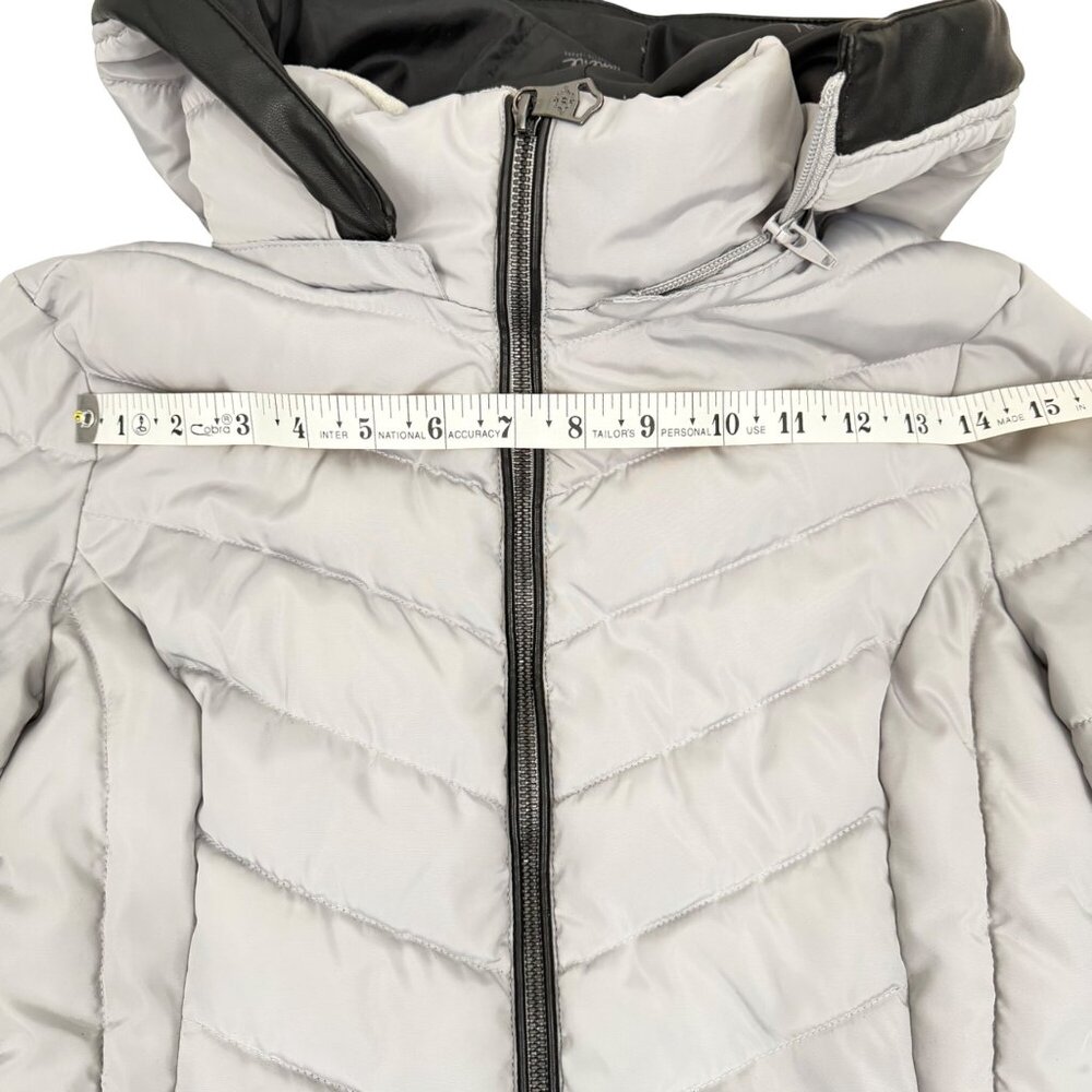 Nanette Lepore Puffer Coat - Women's XS - White/Black - Picture 8 of 10